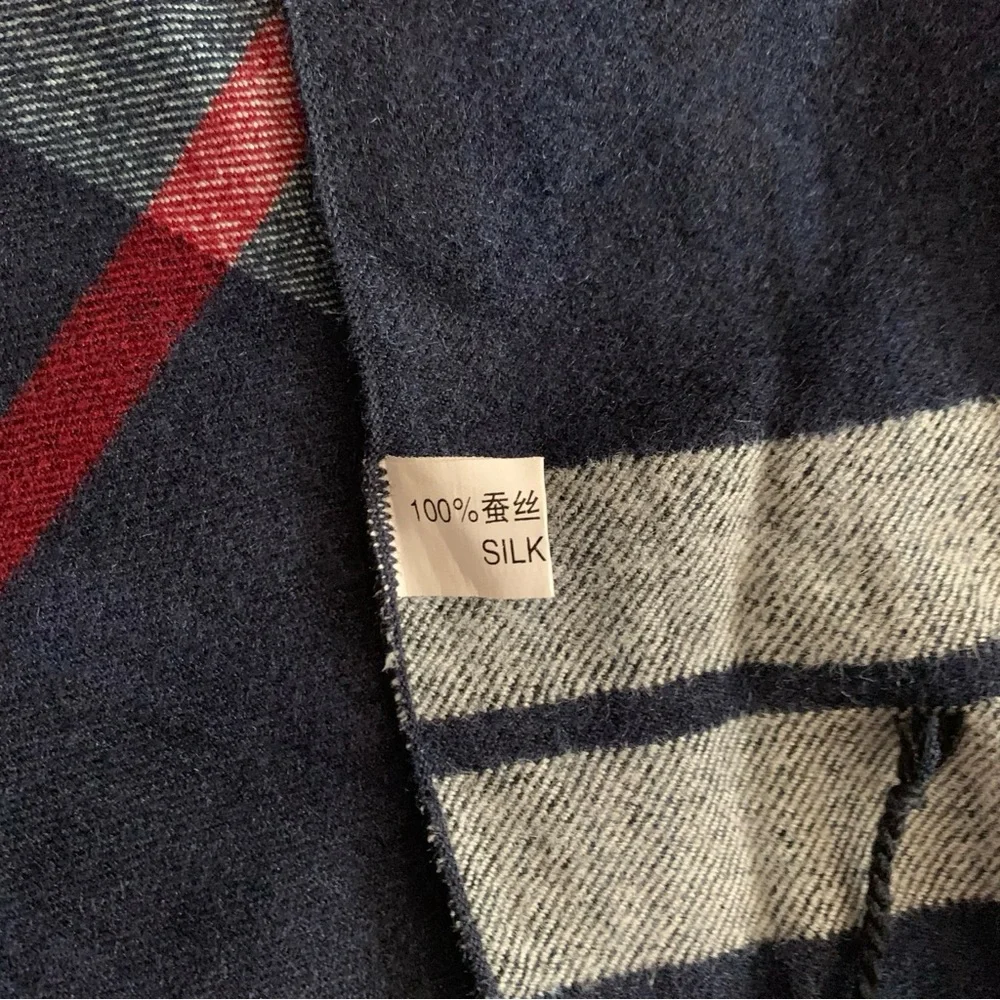 Silk Plaid Scarf